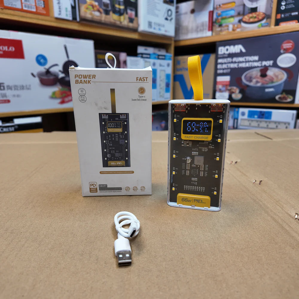 Lot Imported 20,000mAH 66W PD Fast Power Bank with Digital Display