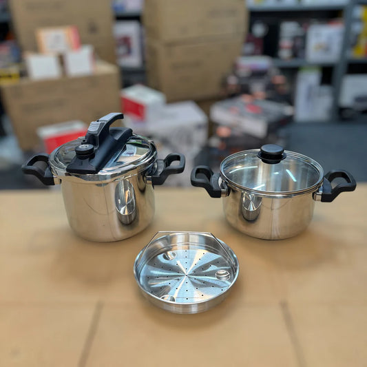 Italy Dessini 5 & 7L Pressure Cooker Set