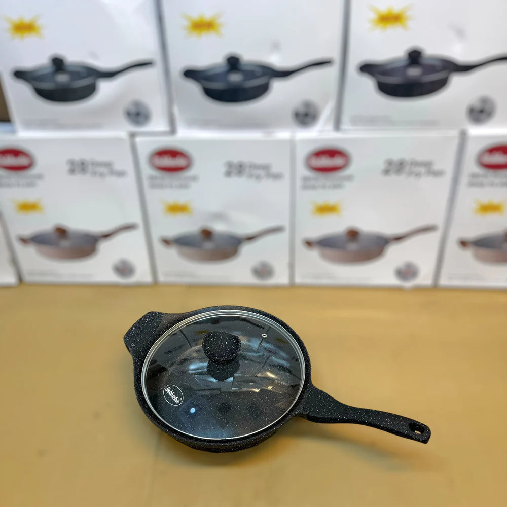 German Lot Imported Bakhshie 28cm Cooking Pan with Glass Lid