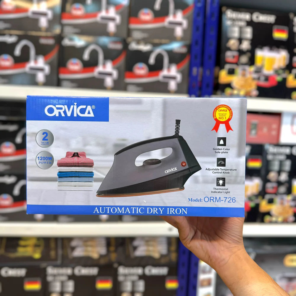 Orvica Automatic Ceramic Dry Iron - Lot Imported