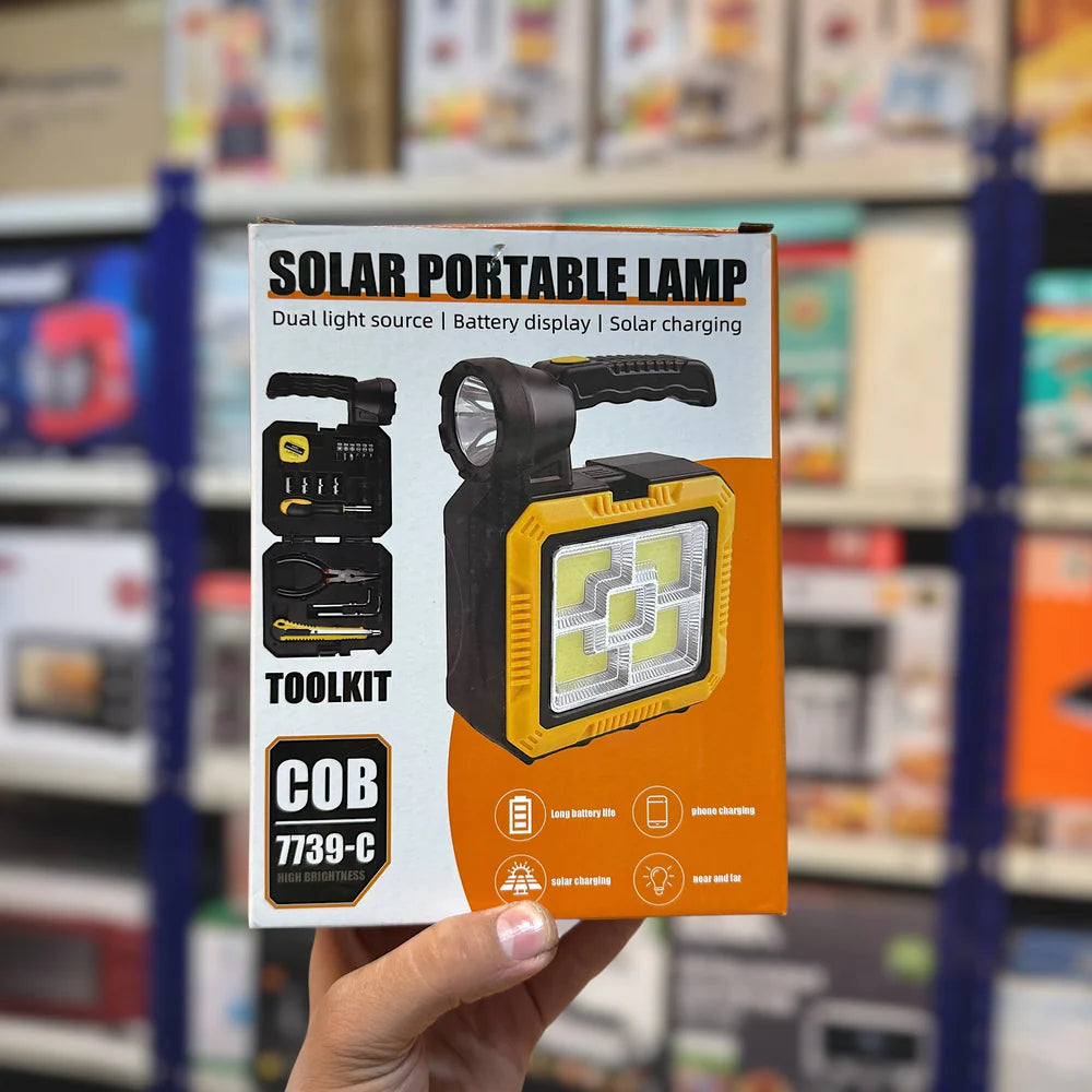 Solar Portable Lamp with Toolkit - Lot Imported