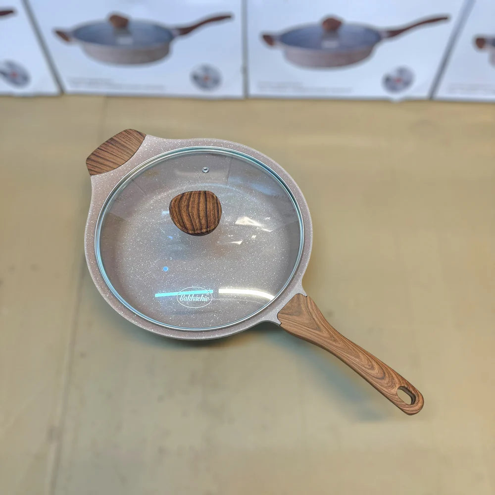 German Lot Imported Bakhshie 28cm Cooking Pan with Glass Lid