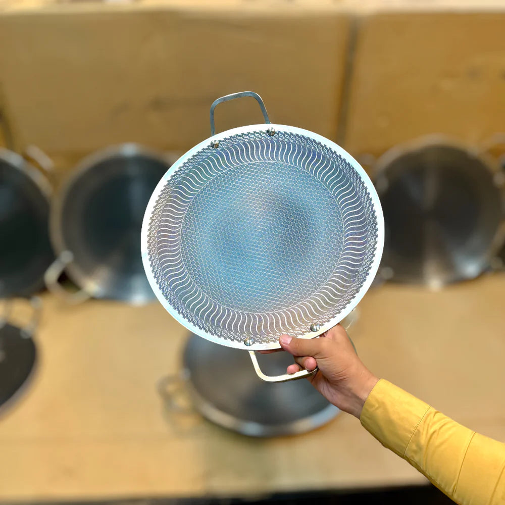 Laser Crafted Nonstick Honeycomb Tawa
