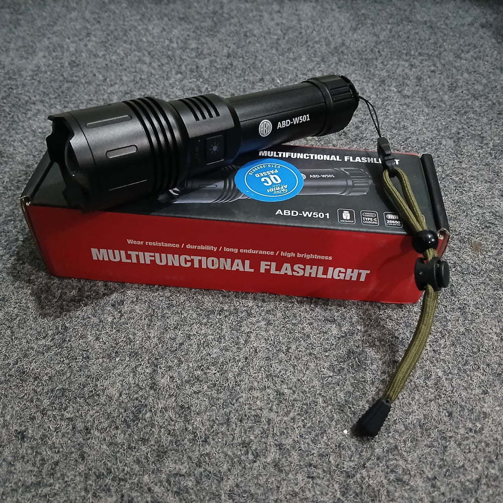 ABD Multi-Functional 1KM Long Range Led Emergency Flashlight