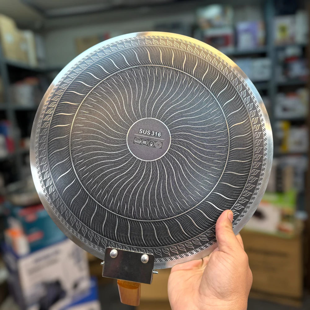 Honeycomb Tawa with Folding Handle