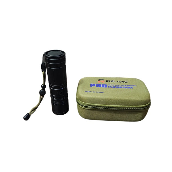 Ruilang P90 Imported LED Torch Light 8800 MAH Battery ( 1Km range)