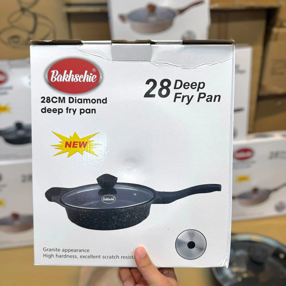 German Lot Imported Bakhshie 28cm Cooking Pan with Glass Lid