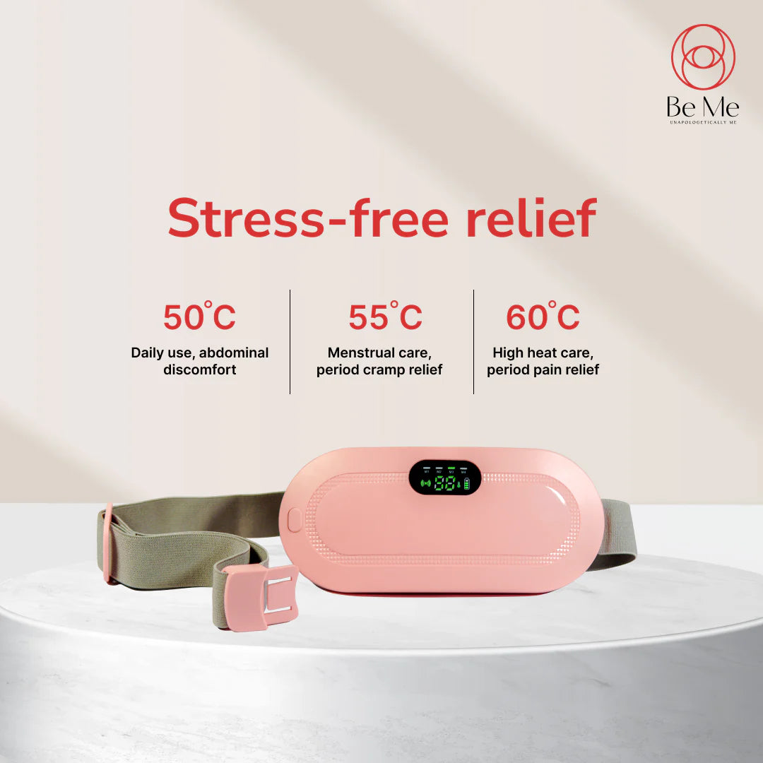 Period Cramp Relief Massager & Heating Pad for Period Cramps