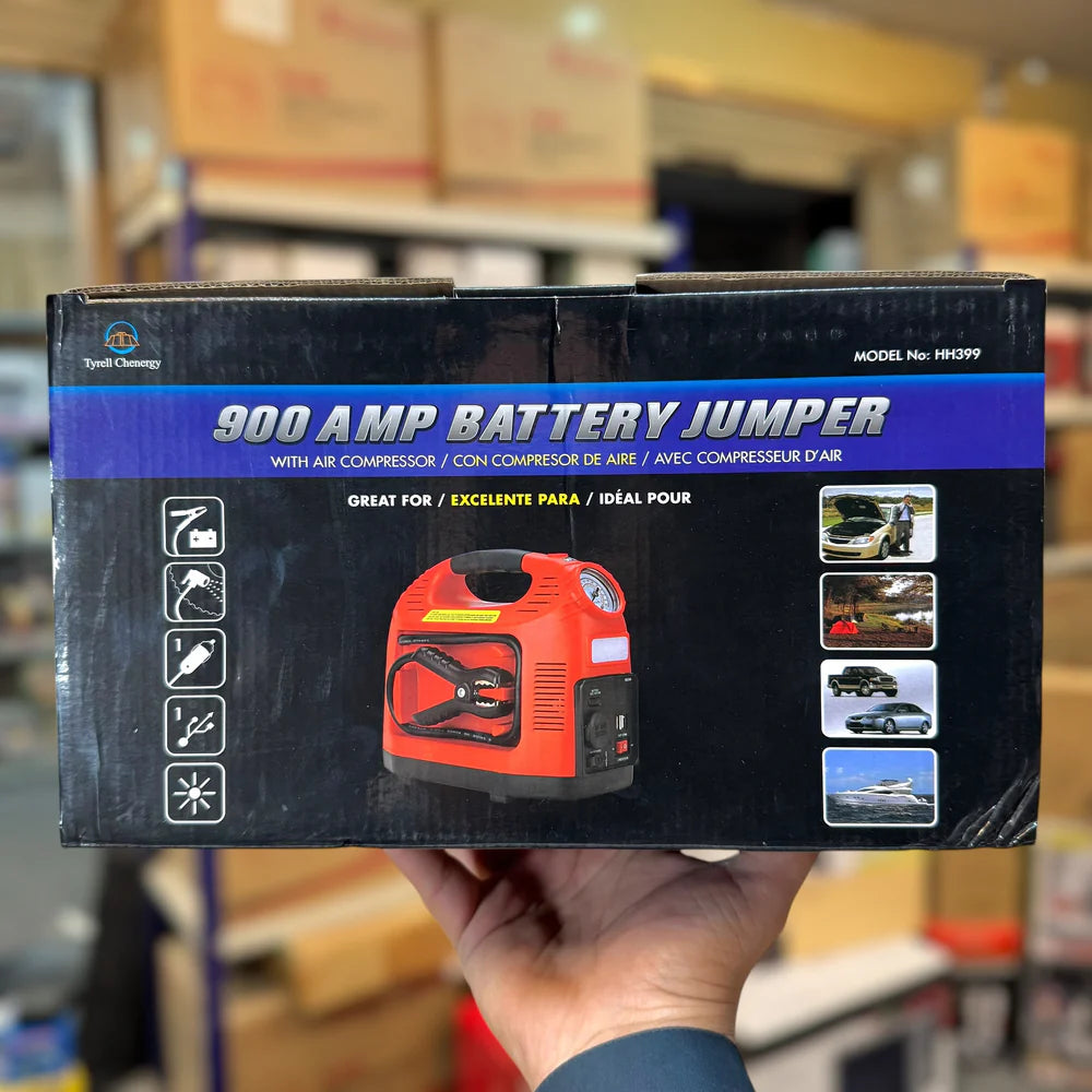 900AMP Battery Jump Starter & Tire Inflator