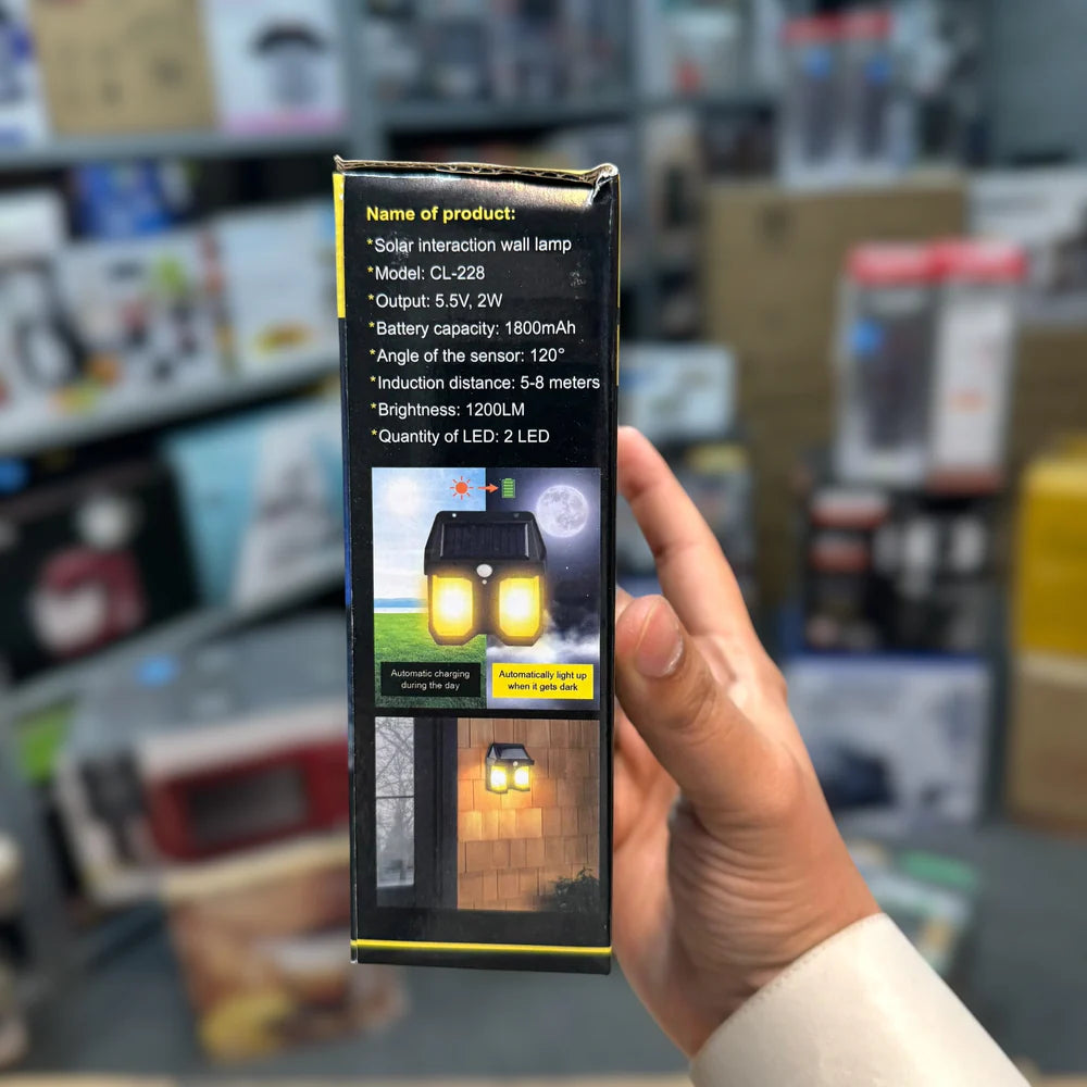 Solar Sensor Motion Sensor Wall Lamp CL-228