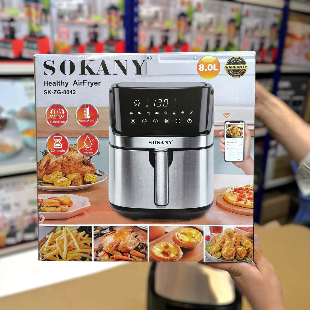 Lot Imported Sokany 8L Air Fryer